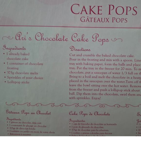 Eurographics Puzzle Cake Pops Dessert 1000 Piece Jigsaw Puzzle w Recipe - Picture 4 of 5